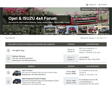 Tablet Screenshot of forum.opel4x4.de
