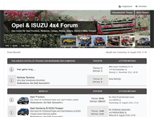 Tablet Screenshot of opel4x4.com